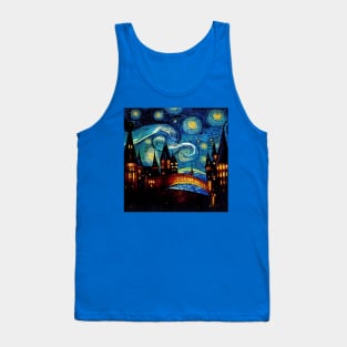 Starry Night Wizarding School Van Gogh Tank Top